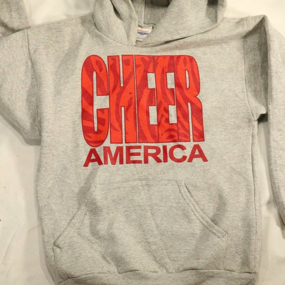 CHEER AMERICA Gray Hoodie Size Youth L 14-16 - Picture 2 of 6